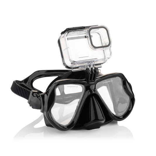 MOJOGEAR duikbril met GoPro mount en case - GoPro Onderwater-accessoires