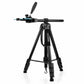 MOJOGEAR 179 cm 3-in-1-Kamera- und Telefonstativ: Dreibein, Einbeinstativ und horizontaler Arm