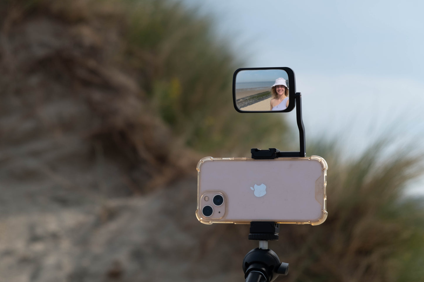 Ulanzi ST-30 Telefoonhouder voor statief met selfie/vlog spiegel - Metaal - Telefoonhouders