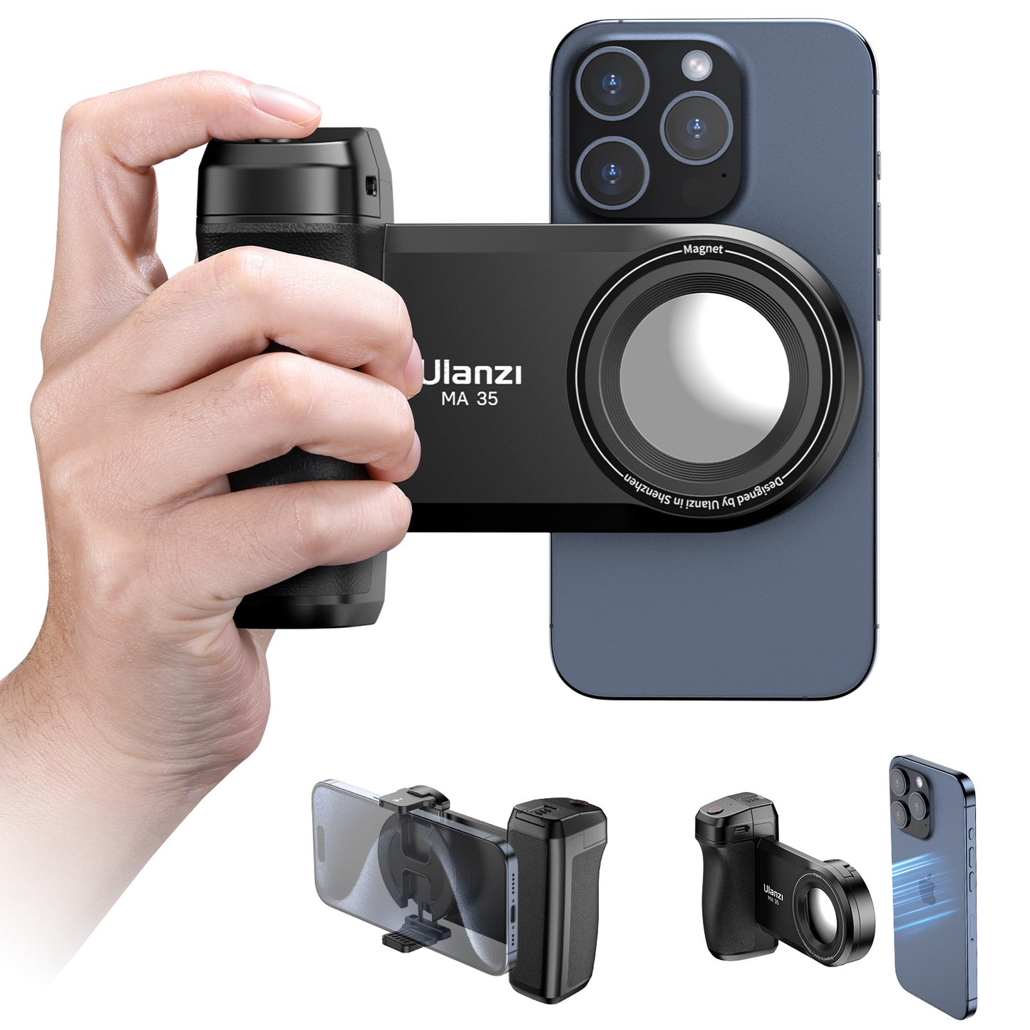 Ulanzi MA35 Magnetische Smartphone CapGrip - Handgrips