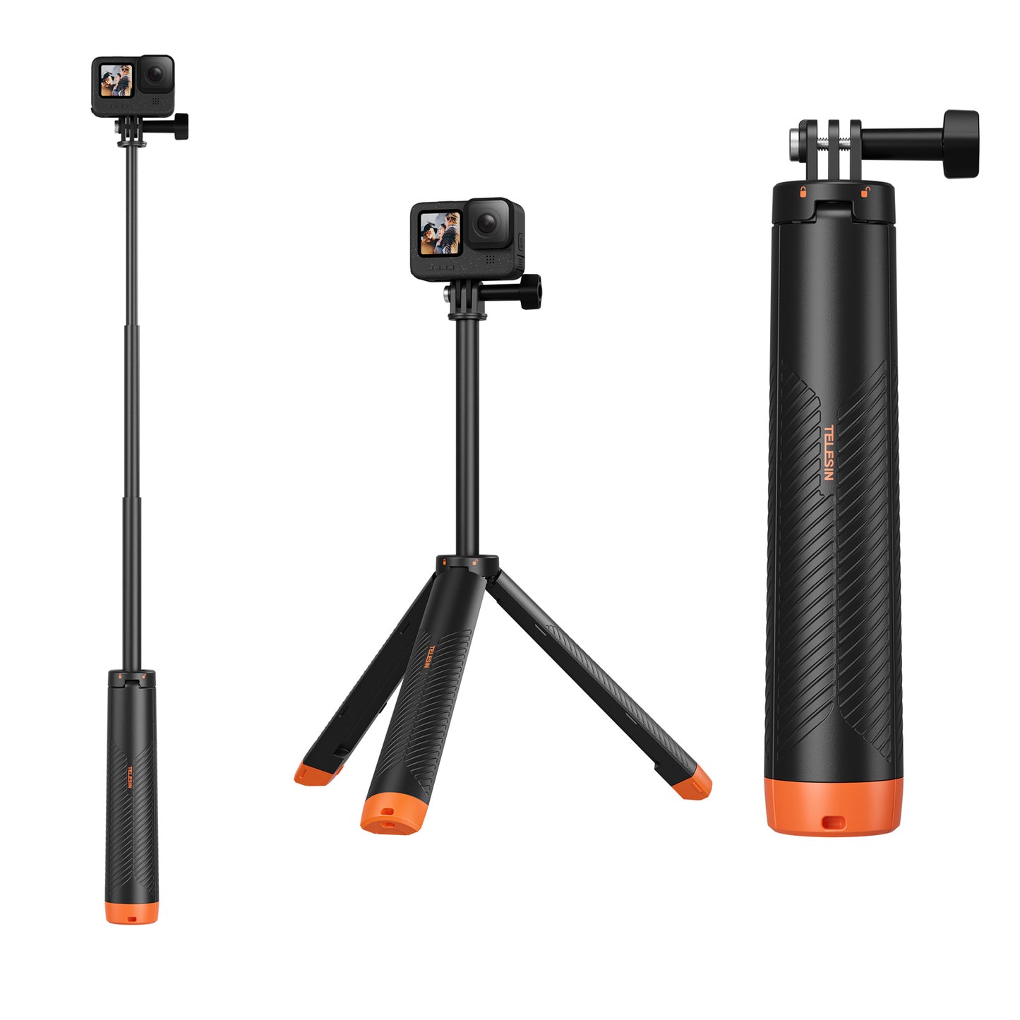 Telesin Floating Selfiestick Statief & bobber voor Actioncam -