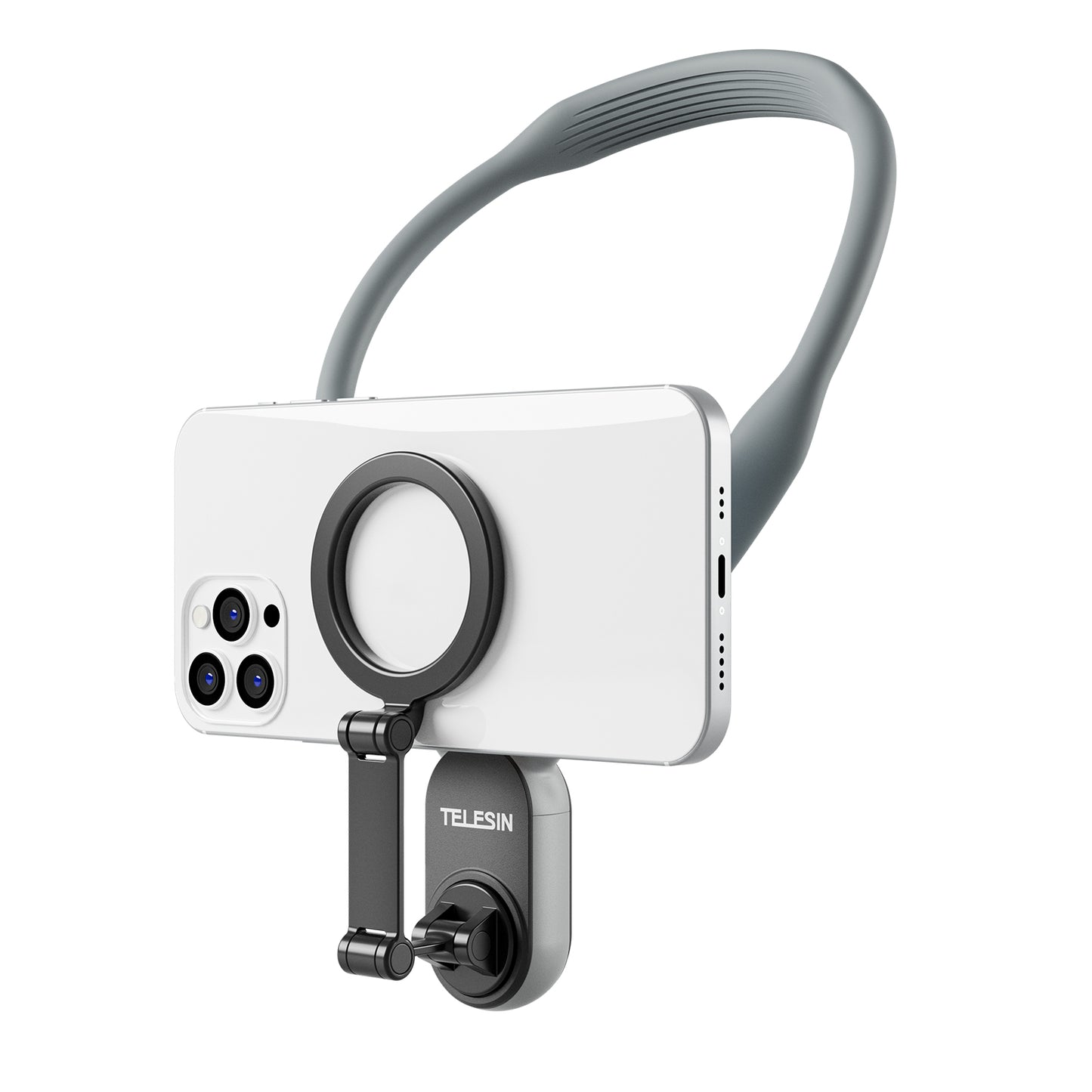Telesin magnetische neck mount voor smartphone - Grijs - Telefoonhouders