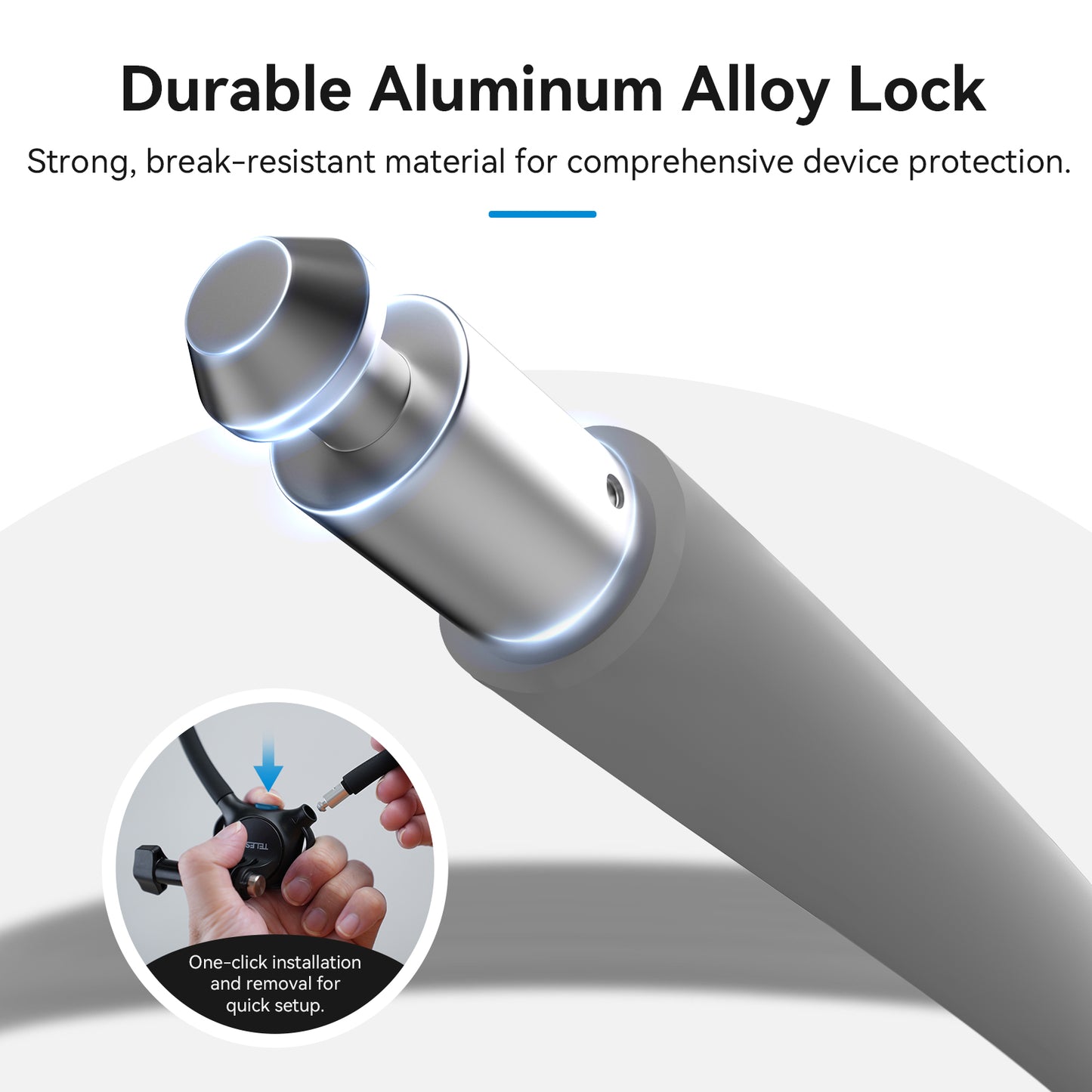 Telesin 360° Halsbandhalterung Kombi - für GoPro & Smartphone - Grau