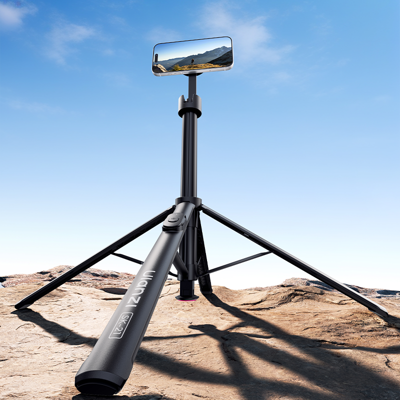 Ulanzi SK-21 Selfie Stick Statief 180 cm met MagSafe, Bluetooth remote & Auto-open - Statieven en toebehoren