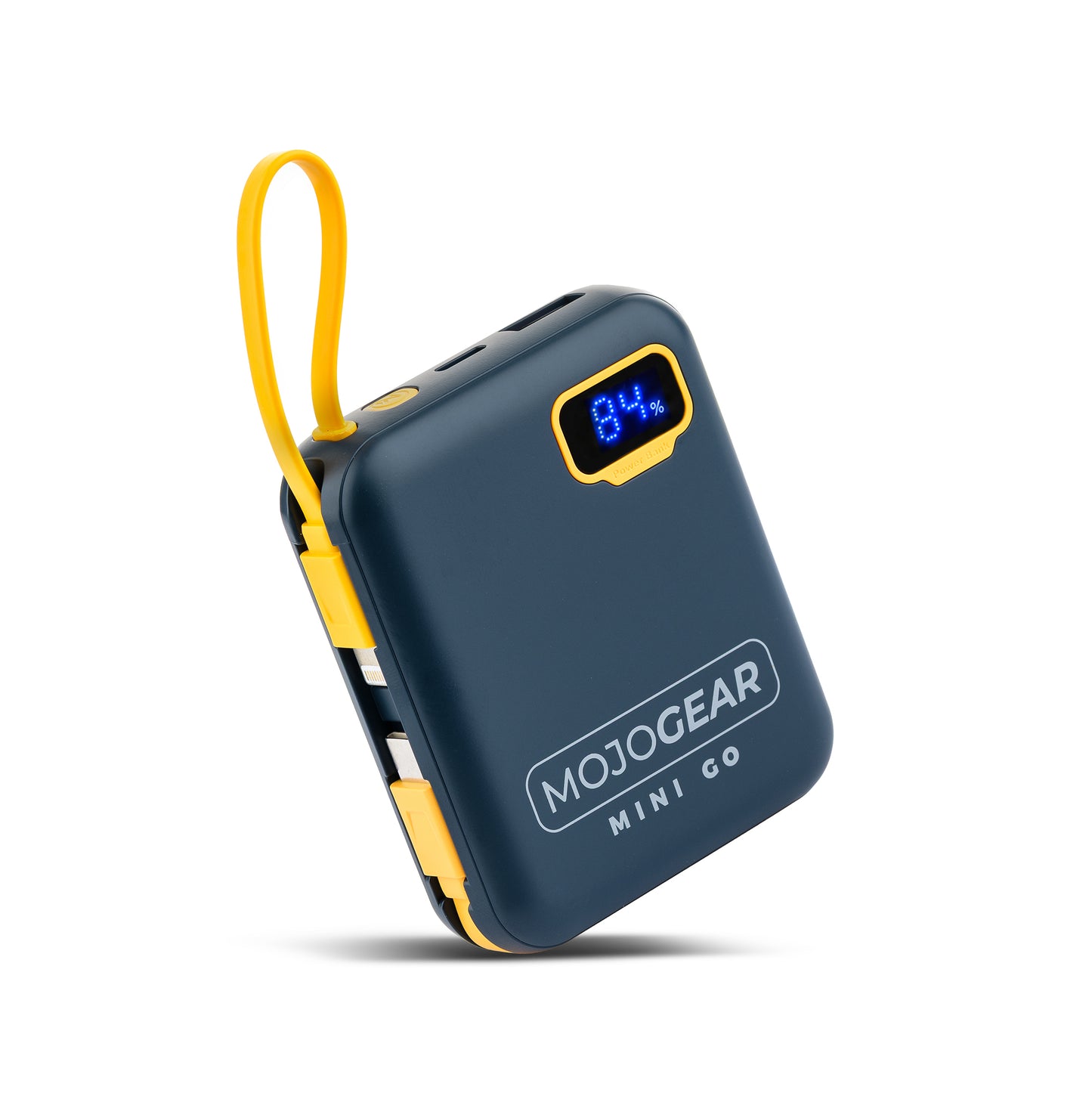 MOJOGEAR MINI GO 10.000mAh powerbank met kabels - Blauw - Powerbanks
