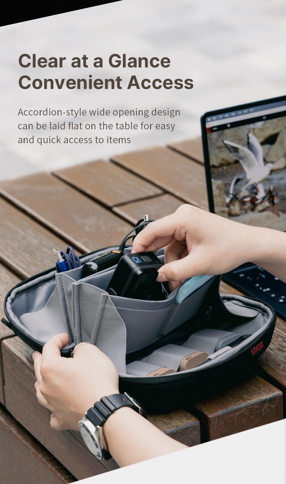 Ulanzi TRAKER BP06 - 2L - Waterafstotende Tech Pouch - Organizers