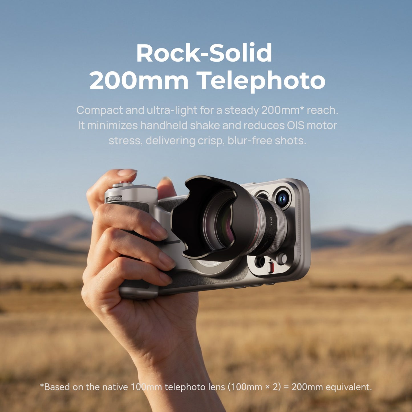 Telesin Master Lens 2X Tele für iPhone 17 Pro – Teleobjektiv für Telesin Master Grip