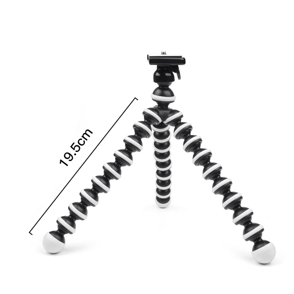 Flexibles Mini-Stativ mit extra flexiblen Beinen – Mittelgroß – Magnetische Handyhalterung