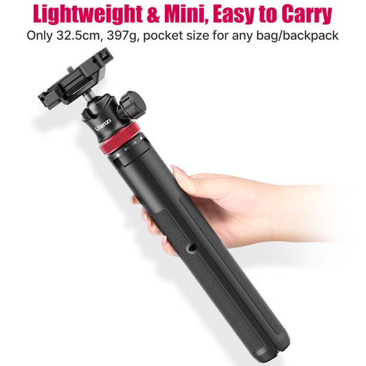 Ulanzi MT-44 Selfiestick Statief voor telefoon en camera - 146cm - Zwart - Selfiesticks
