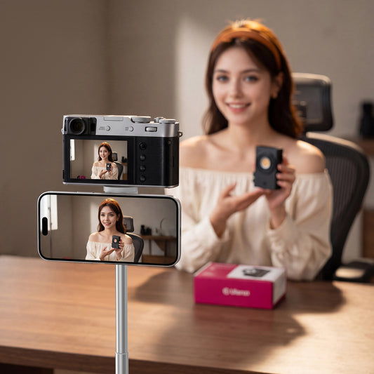 Ulanzi MT-44 M magnetische selfiestick statief met remote - Wit - Grote statieven