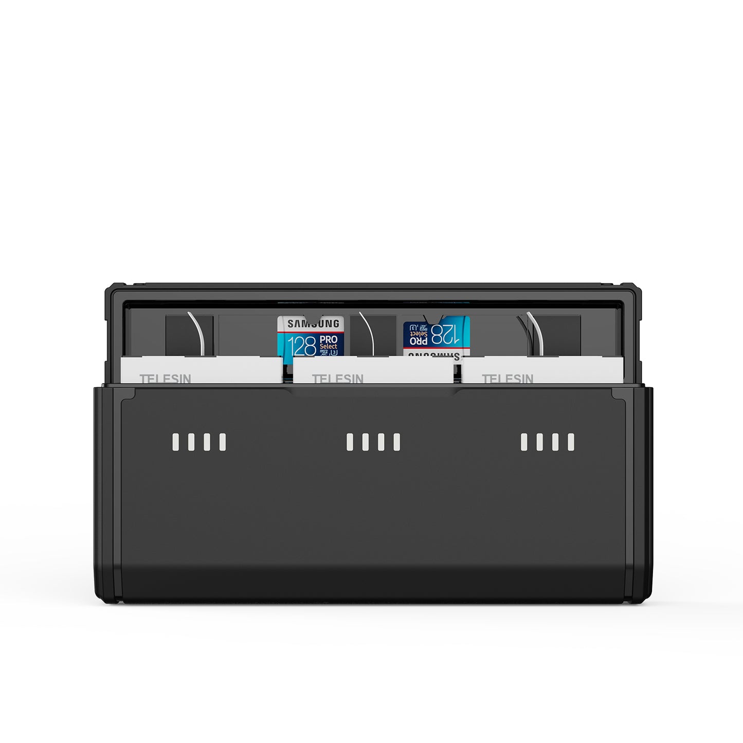 Telesin Pocket Triple Charging Case mit 2 Akkus – für GoPro 13