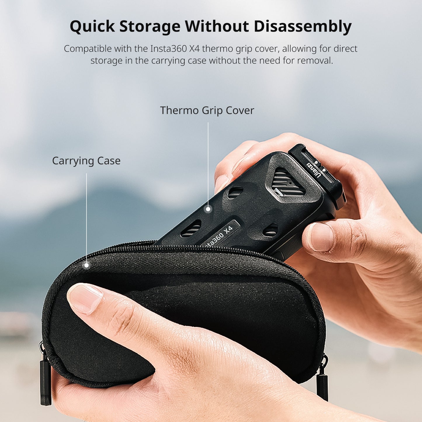 Ulanzi IN-05 Quick-Release Plate voor Insta360 X4 - GoPro-accessoires
