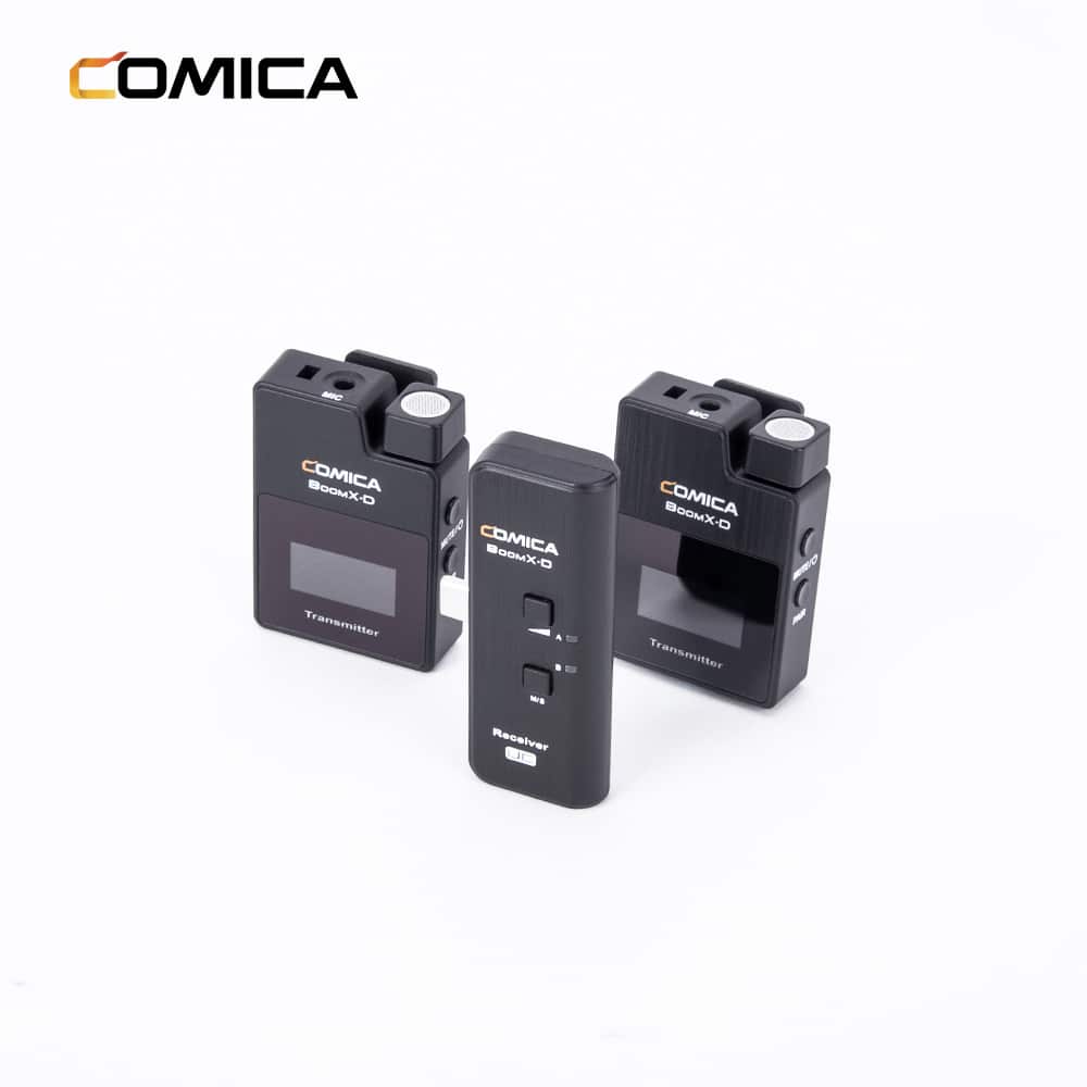 Comica BoomX-D UC2 draadloze microfoon-set met 2 zenders en USB-C-ontvanger - Obsolete