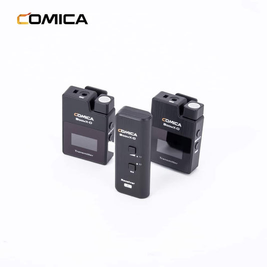 Comica BoomX-D UC2 draadloze microfoon-set met 2 zenders en USB-C-ontvanger - Obsolete