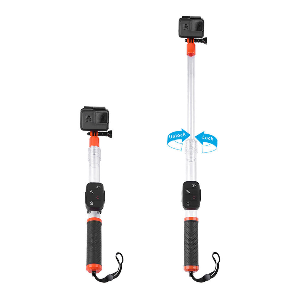 Telesin Floating Selfie Stick Waterproof — 36 tot 62 cm - GoPro Onderwater-accessoires