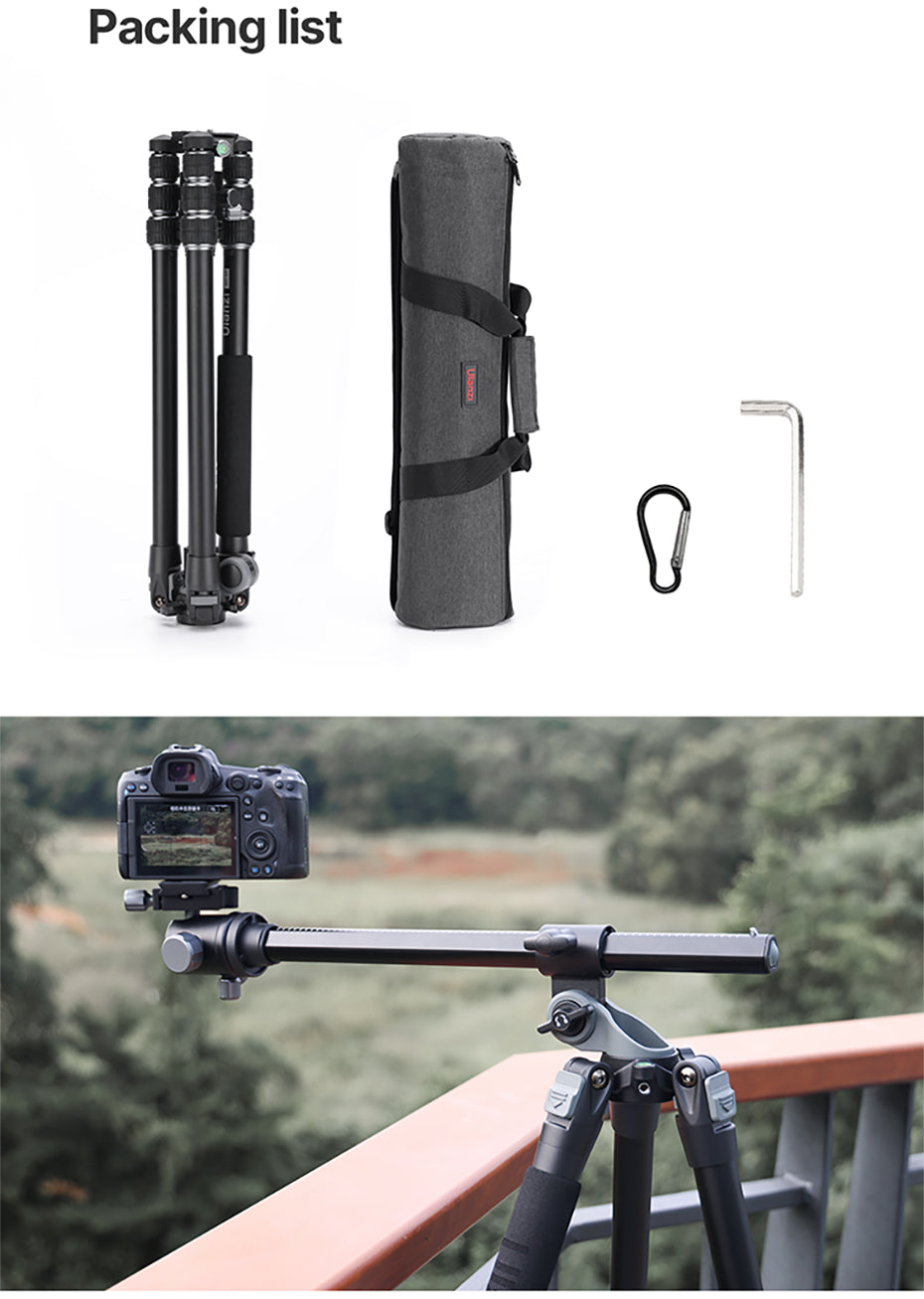 Ulanzi MT-59 Premium-Stativ mit horizontalem/neigbarem Arm – 176 cm
