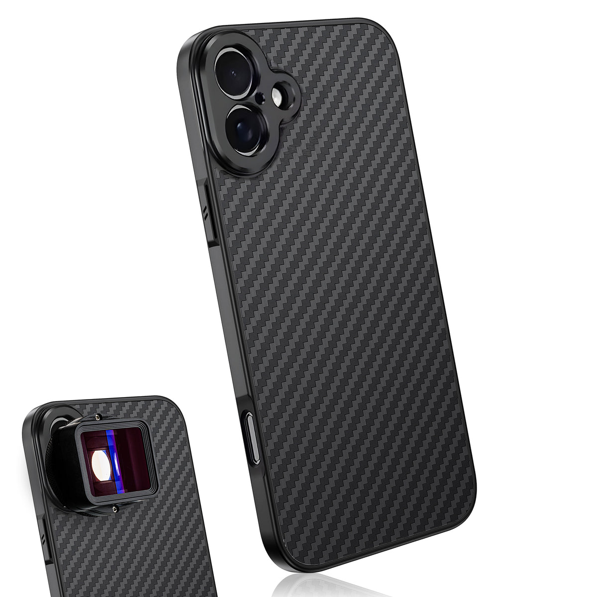 MOJOGEAR 17mm lens case voor iPhone 16 - Carbon - Overige producten