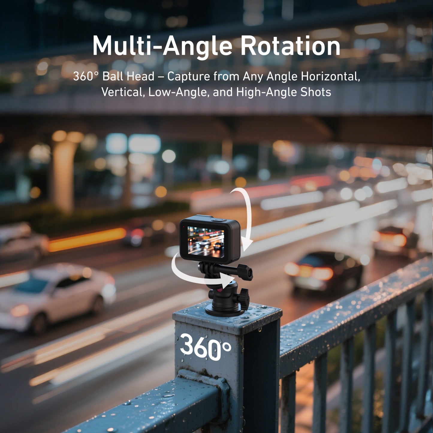 Telesin Magnetische Halterung mit Kugelkopf für Actioncam