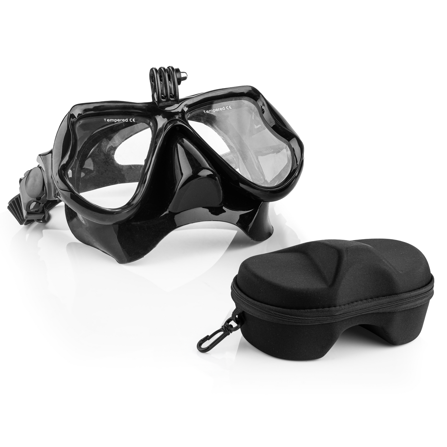 MOJOGEAR duikbril met GoPro mount en case - GoPro Onderwater-accessoires