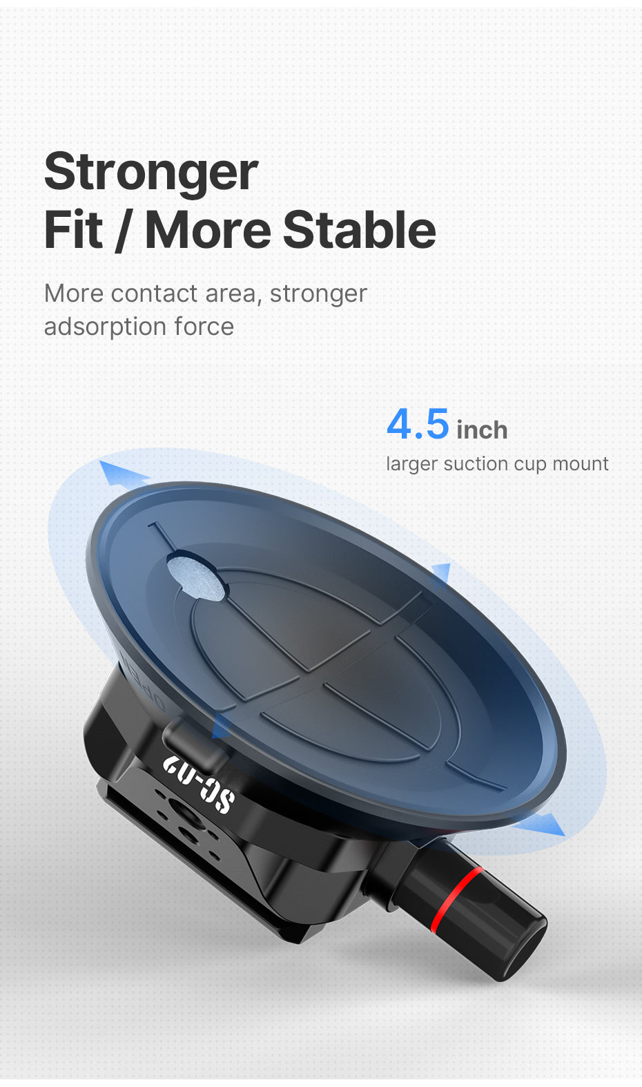 Ulanzi SC-02 Extra Sterke Zuignap 4.5 inch met magic arm voor camera - tot 3kg - Overige producten