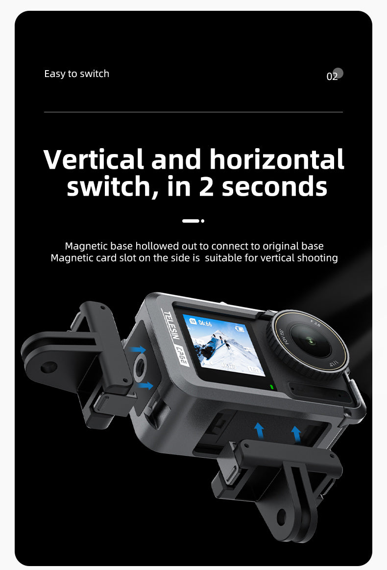 Telesin Metallkäfig für DJI Osmo Action 3/4