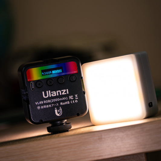 Ulanzi VL49 RGB Multi Color LED-videolamp - Cameralampen