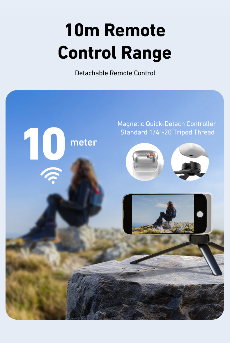 Telesin Fun Shot Magnetischer Griff 2 - Weiß