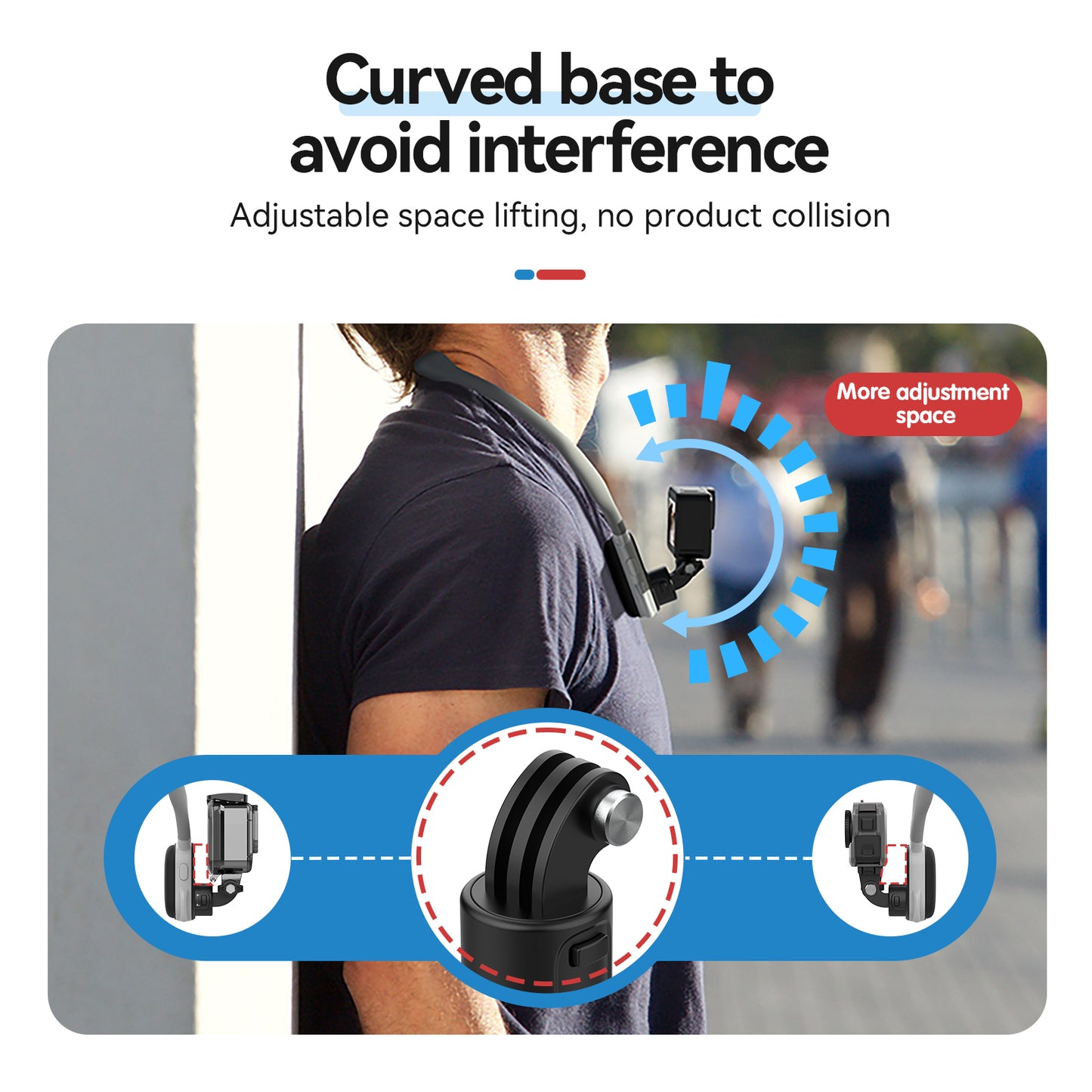 Telesin Halsbandhalterung mit Schnellverschluss für GoPro/Actioncam