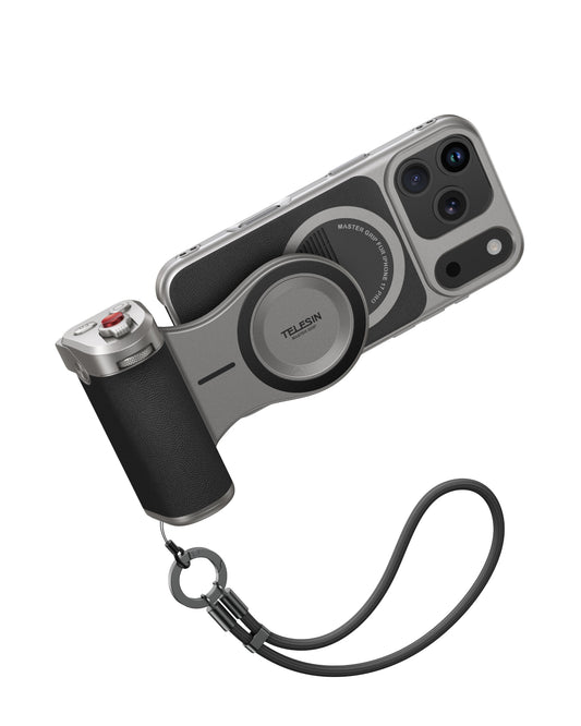 Telesin Master Grip V2 voor iPhone 17 Pro Max - Creator Combo met lamp en filter - GoPro-accessoires