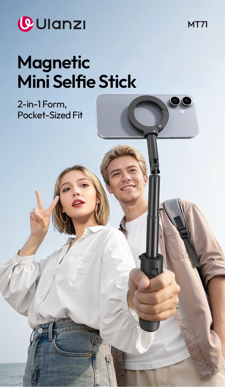 Ulanzi MT71 Magnetischer Mini Selfie-Stick