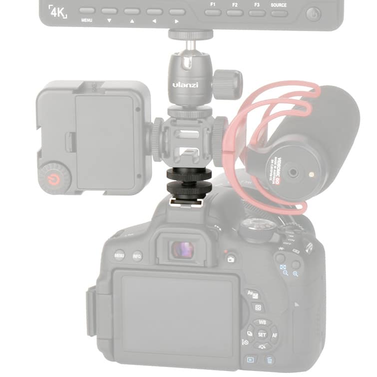 MOJOGEAR Cold Shoe-adapter voor Cold Shoe-mount - Statiefaccessoires