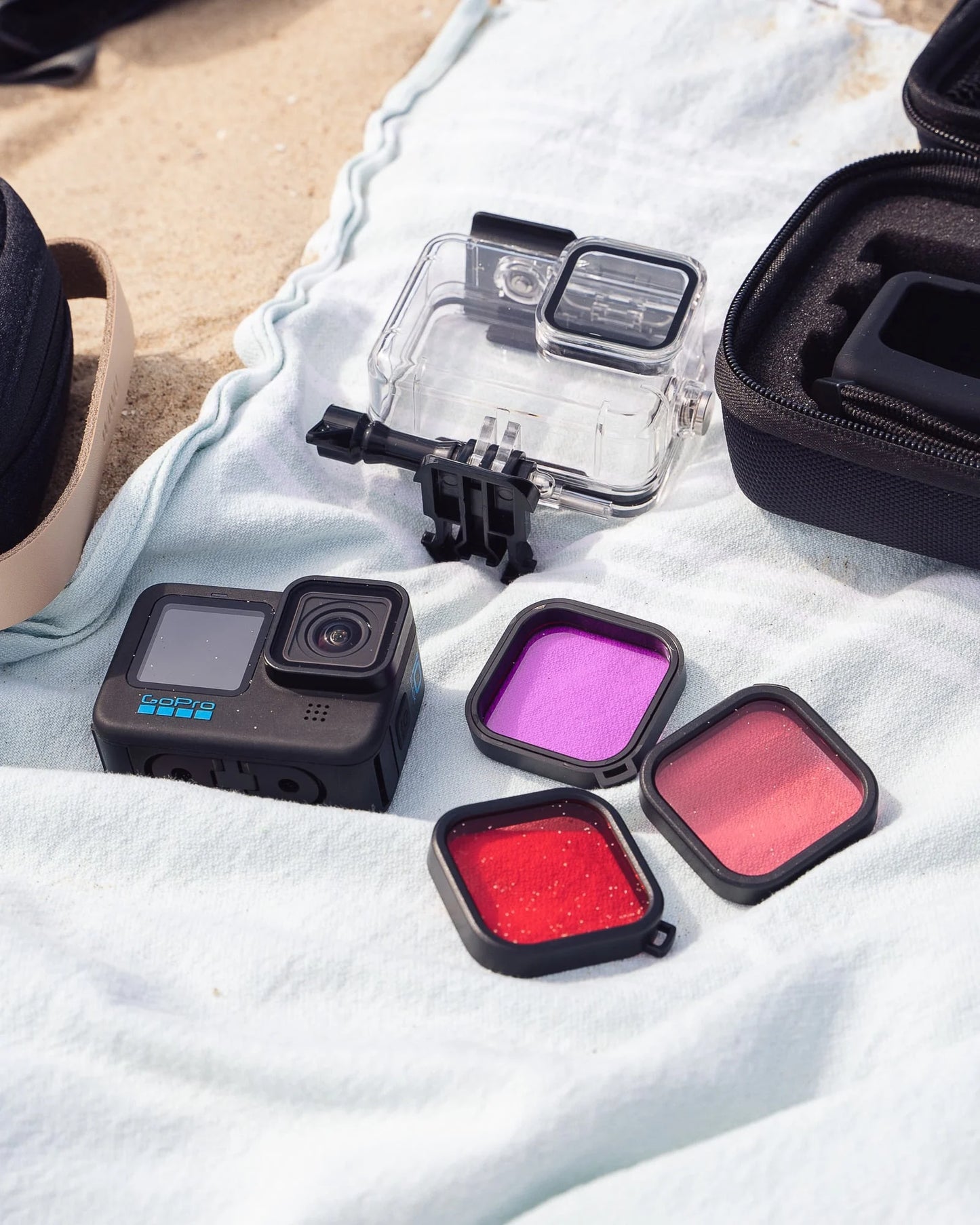 MOJOGEAR Duikfilters voor MOJOGEAR GoPro Hero 9,10,11,12 waterdichte behuizing - GoPro Onderwater-accessoires