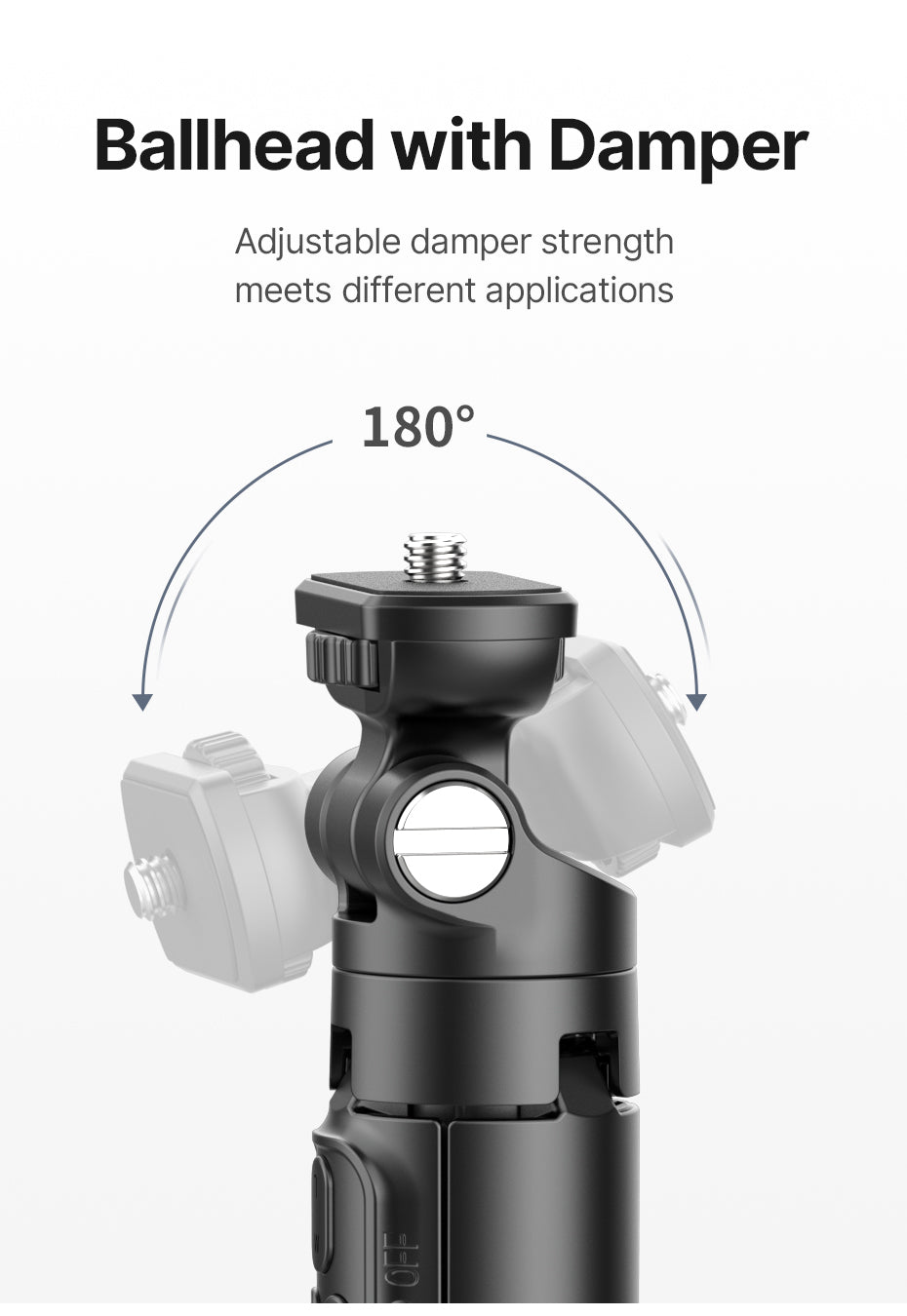 Ulanzi RMT-01 selfie stick statief met remote voor camera/smartphone - Selfiesticks