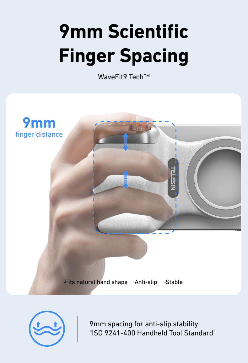Telesin Fun Shot Magnetischer Griff 2 - Weiß