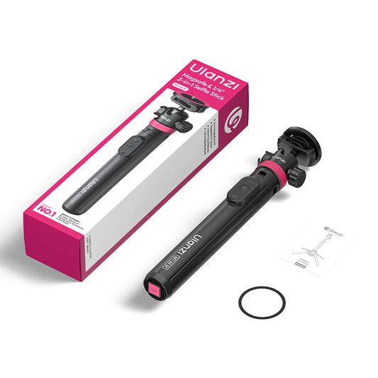 Ulanzi MT-44 M magnetische selfiestick statief met remote - Zwart - Selfiesticks