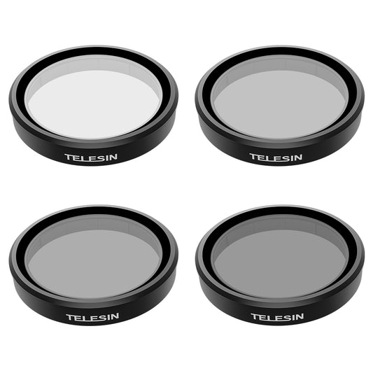 Telesin CPL+ND8/16/32 Lensfilterset (4-pack) voor Osmo Action 3/4 - Lenzen