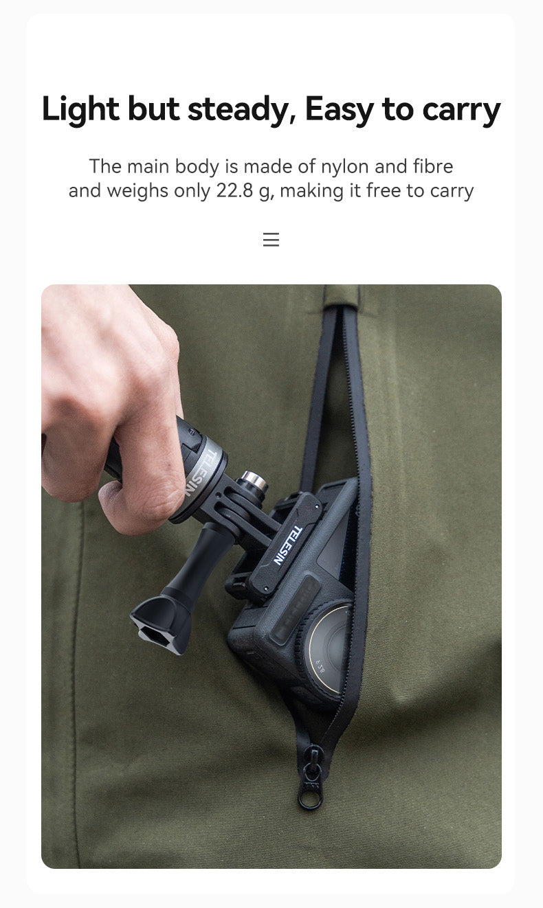 Telesin Magnetische Doppel-Klauenhalterung - DJI Osmo Action 3/4/5