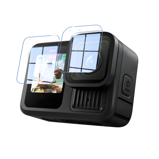 MOJOGEAR Screenprotector voor GoPro Hero 13 - Gehard Glas (complete set) - GoPro Screenprotectors
