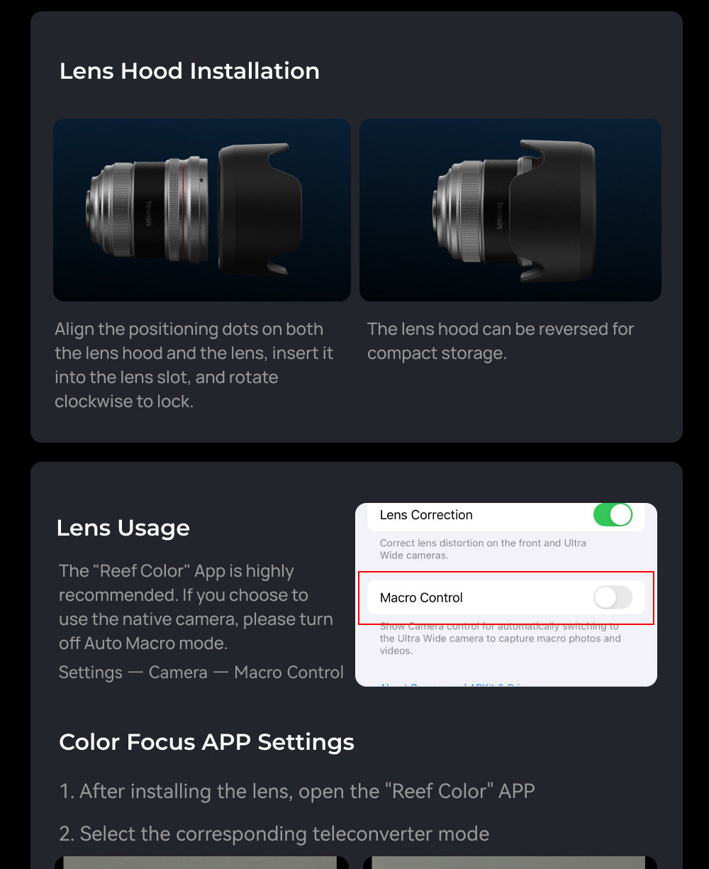 Telesin Master Lens 2X Tele für iPhone 17 Pro – Teleobjektiv für Telesin Master Grip