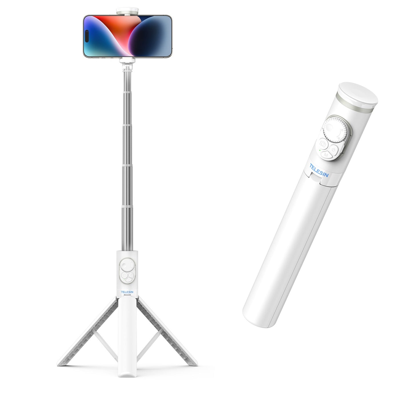 Telesin P1-TSS-001 Selfiestick Stativ - Weiß