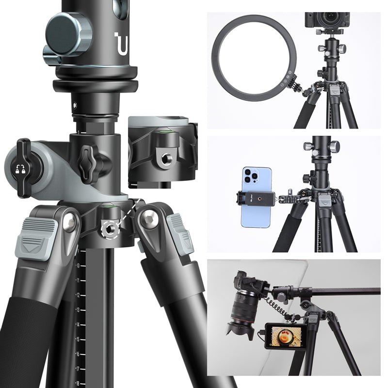 Ulanzi MT-59 Premium-Stativ mit horizontalem/neigbarem Arm – 176 cm