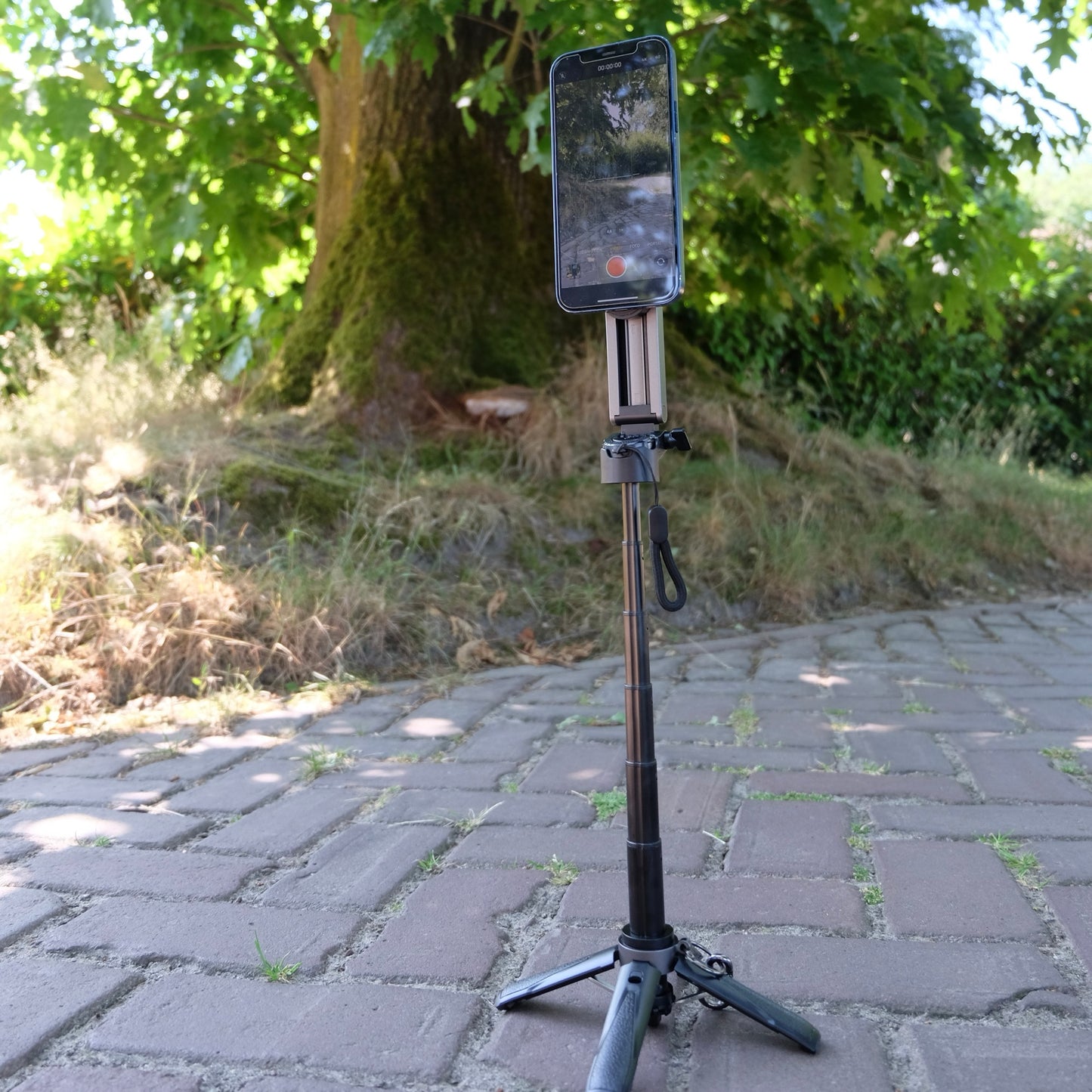 MOJOGEAR TS2 6-in-1 Mini Selfiestick Statief & Grip voor telefoon Magnetisch - Zwart - Statieven en toebehoren