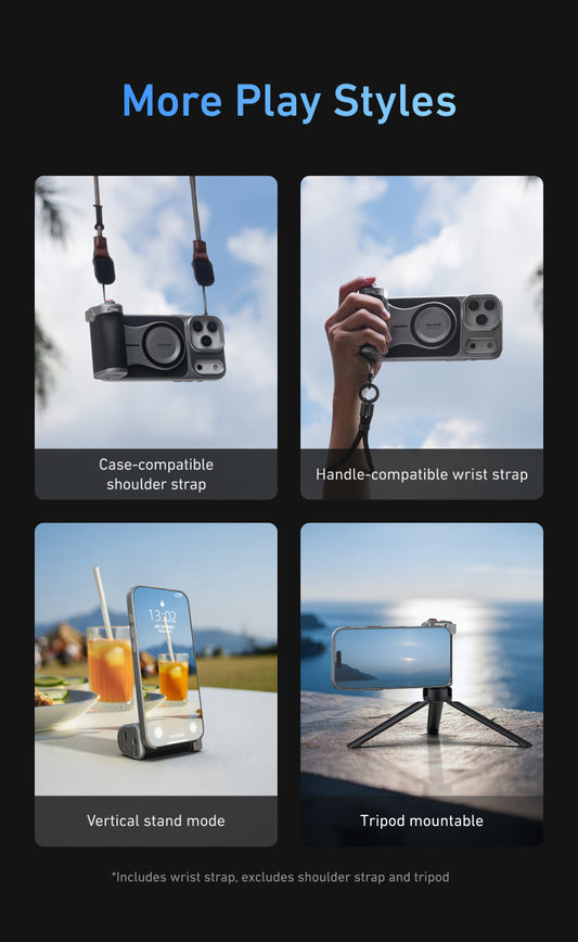 Telesin Master Grip voor iPhone 17 Pro Max - Standard Kit - Handgrips