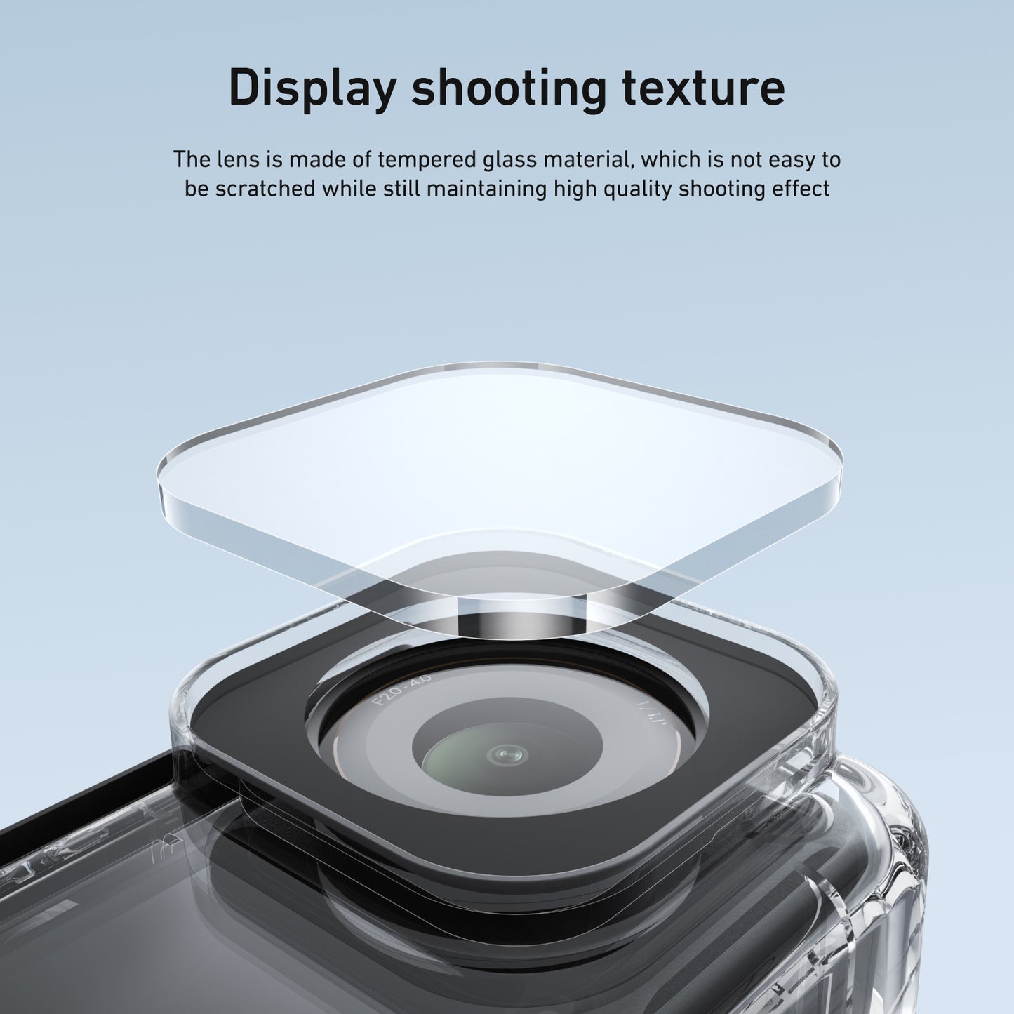 Telesin S4-WTP-12 Wasserdichtes Gehäuse für DJI Osmo Action 6 - Transparent