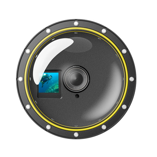 Telesin OA-DMP-001 waterdichte Dome behuizing voor DJI Osmo Action 3/4 - GoPro Onderwater-accessoires