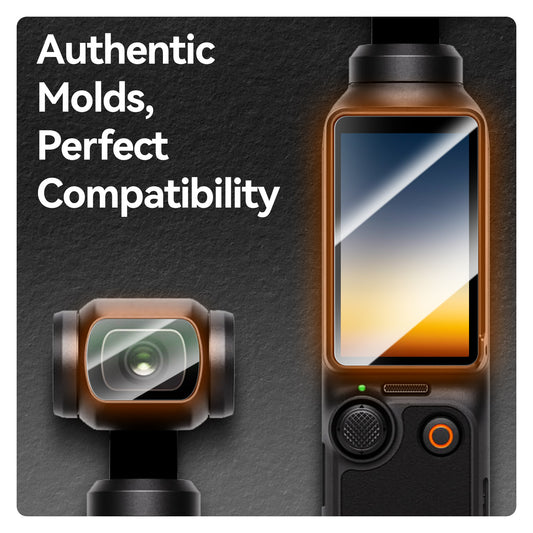 Telesin Screenprotector-set gehard glas voor Osmo Pocket 3 - GoPro Screenprotectors