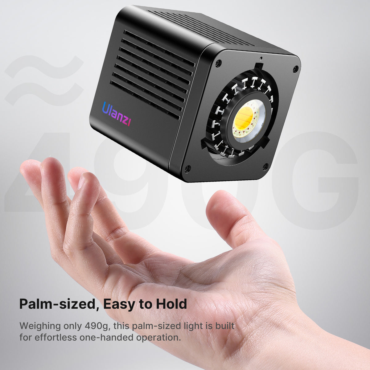 Ulanzi 40WRGB COB-Lampe RGB mit eingebautem Akku