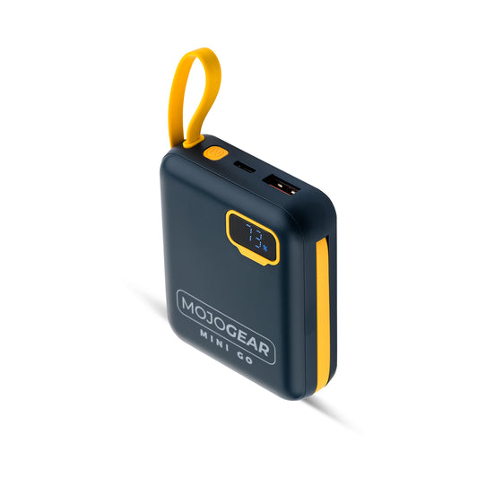 MOJOGEAR MINI GO 10.000mAh powerbank met kabels - Blauw - Powerbanks