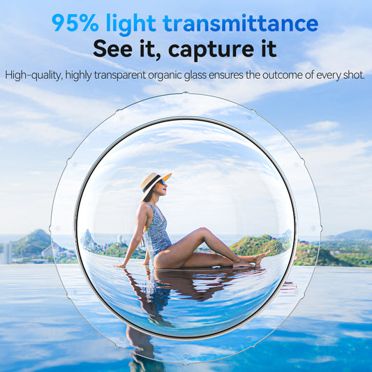 Telesin OA-DMP-001 waterdichte Dome behuizing voor DJI Osmo Action 3/4 - GoPro Onderwater-accessoires