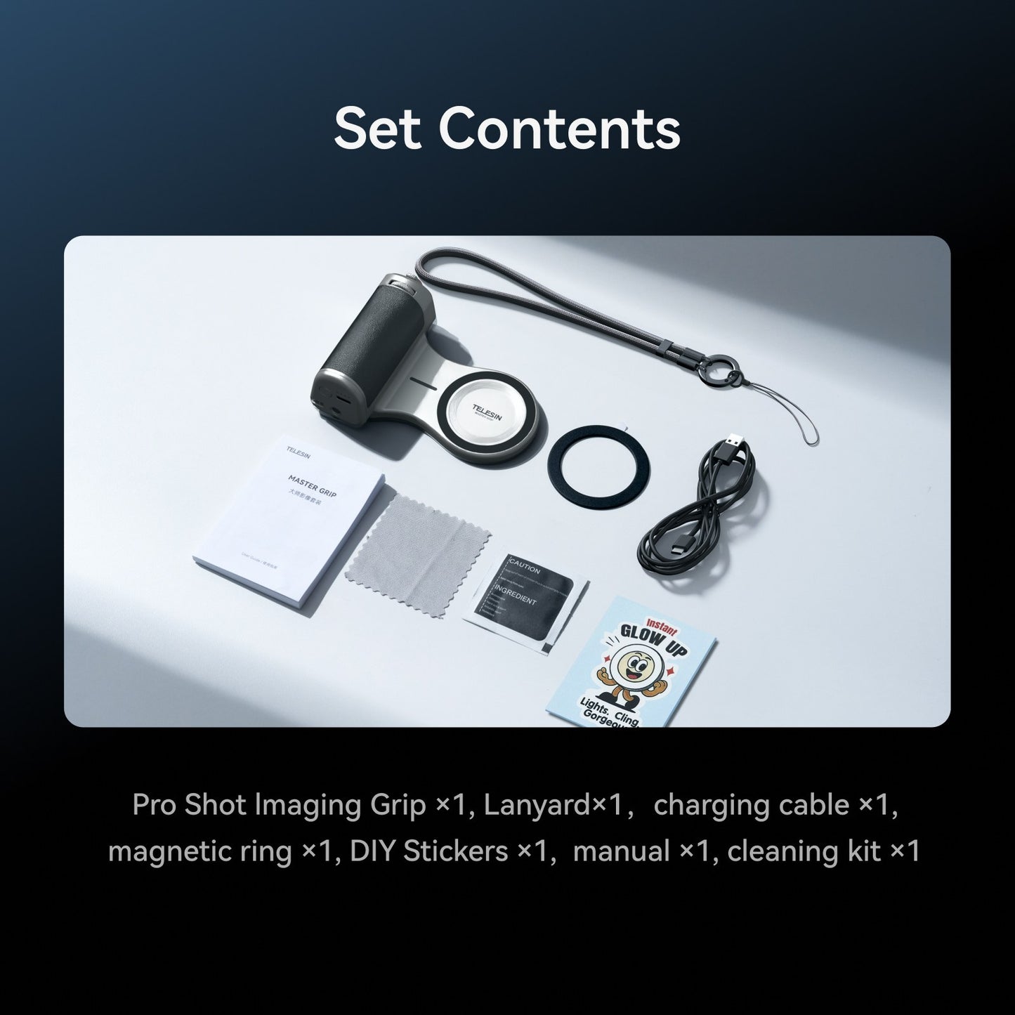 Telesin Master Grip für iPhone & Android – Schwarz